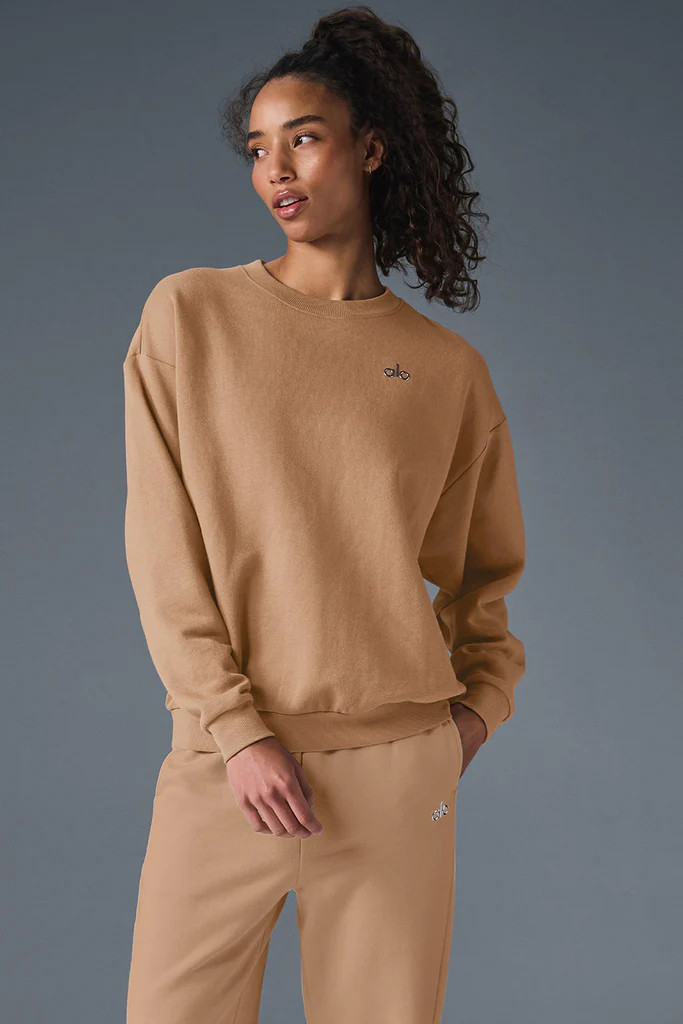 Accolade Crew Neck Pullover - Toasted Almond | Alo Yoga (US)