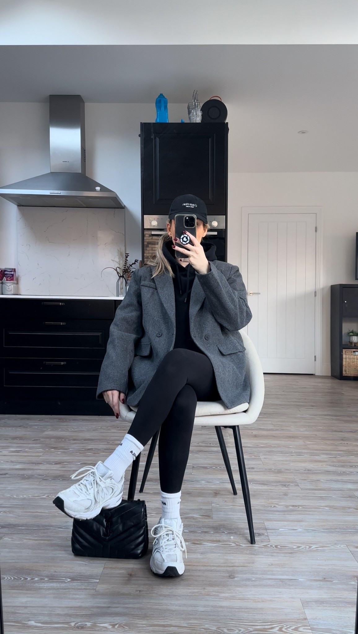 Casual autumn outfit styling a simple black base of leggings and black 

#LTKuk #LTKstyletip #LTKautumn