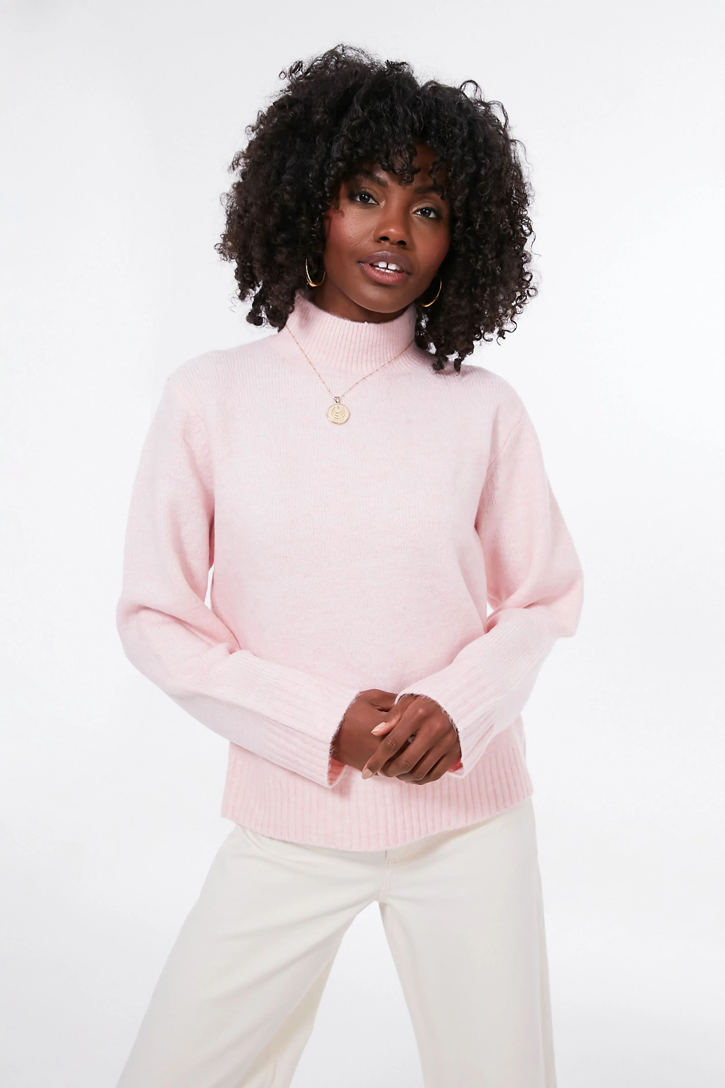 Pink Cameron Turtleneck Sweater | Tuckernuck (US)