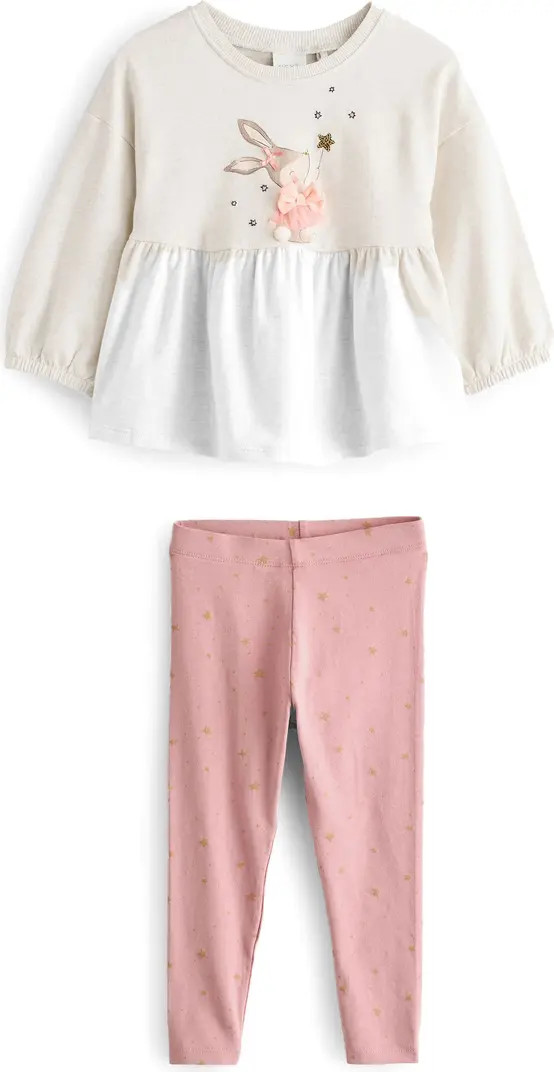 Kids' Peplum Tunic & Leggings Set | Nordstrom