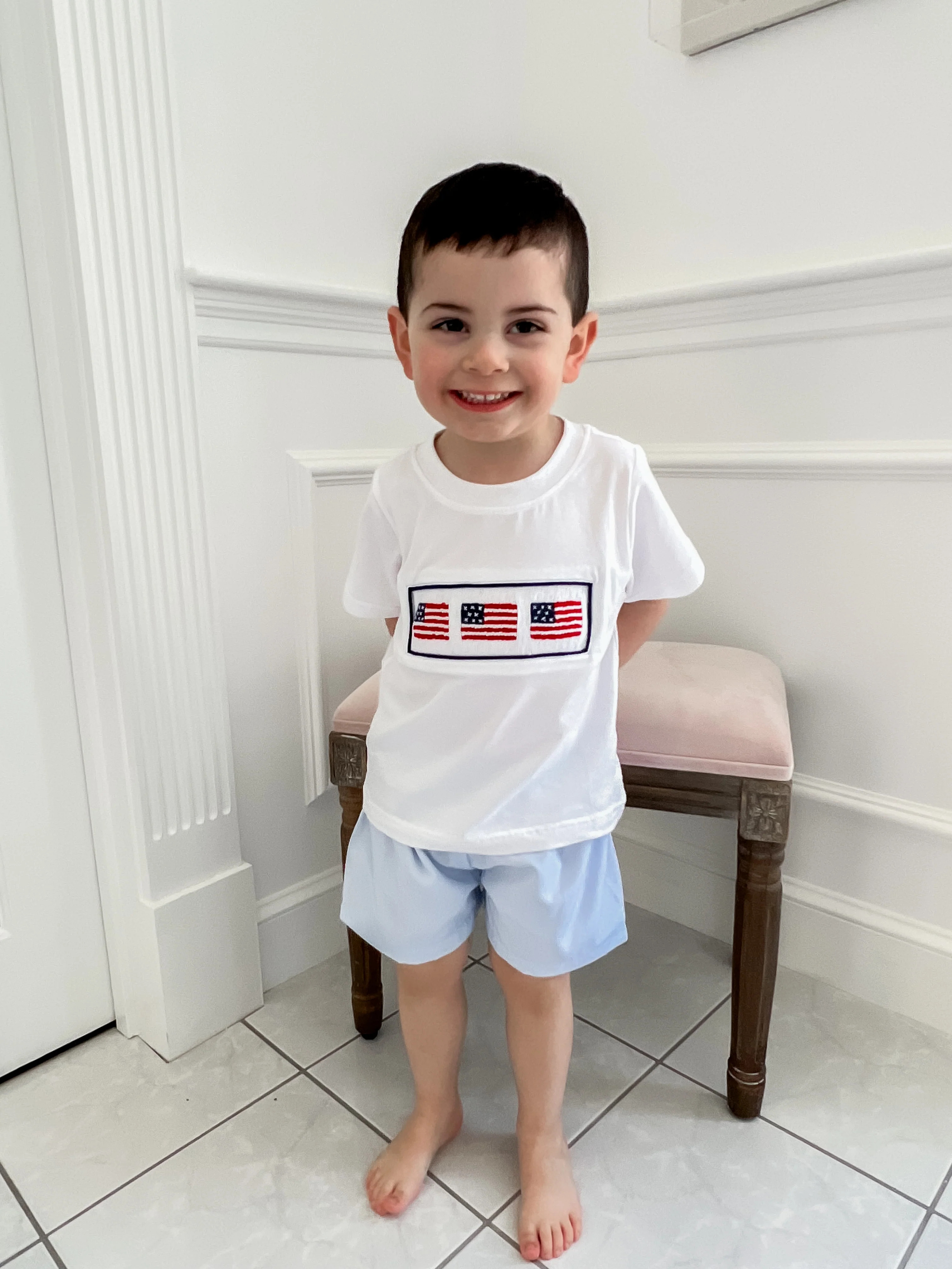 Patriotic Boy Short Set | Lillie & Lilah
