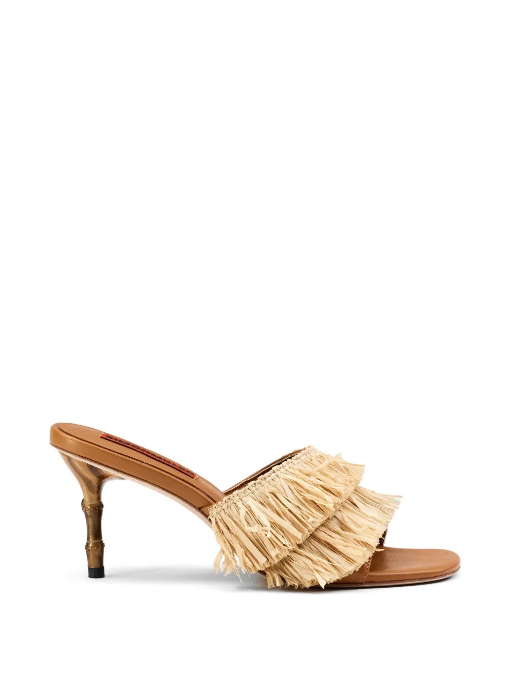 Fringe Playa bamboo-heel sandals | Farfetch Global