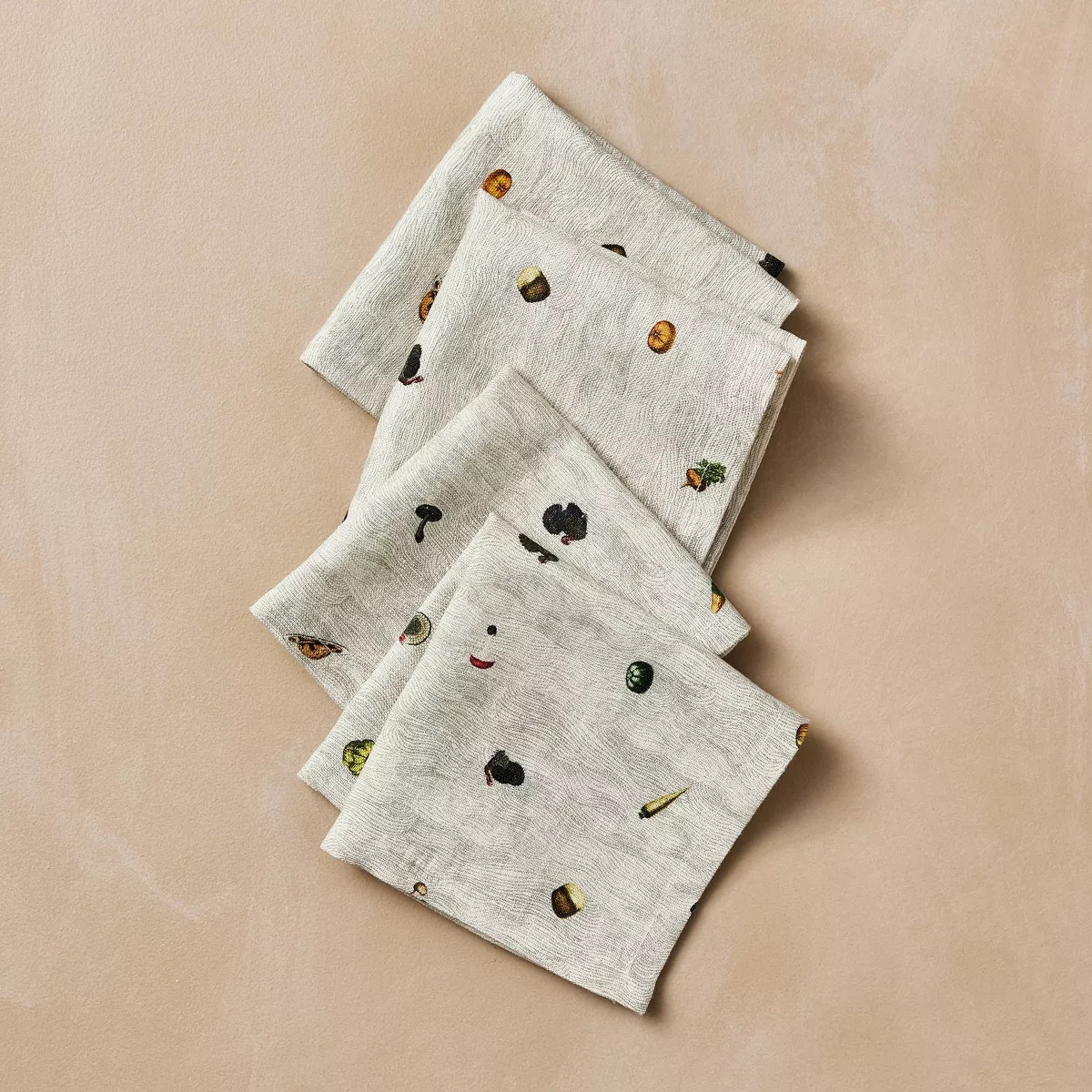 4pk Cocktail Napkin Set Fall Assorted Vegetables - John Derian for Target | Target