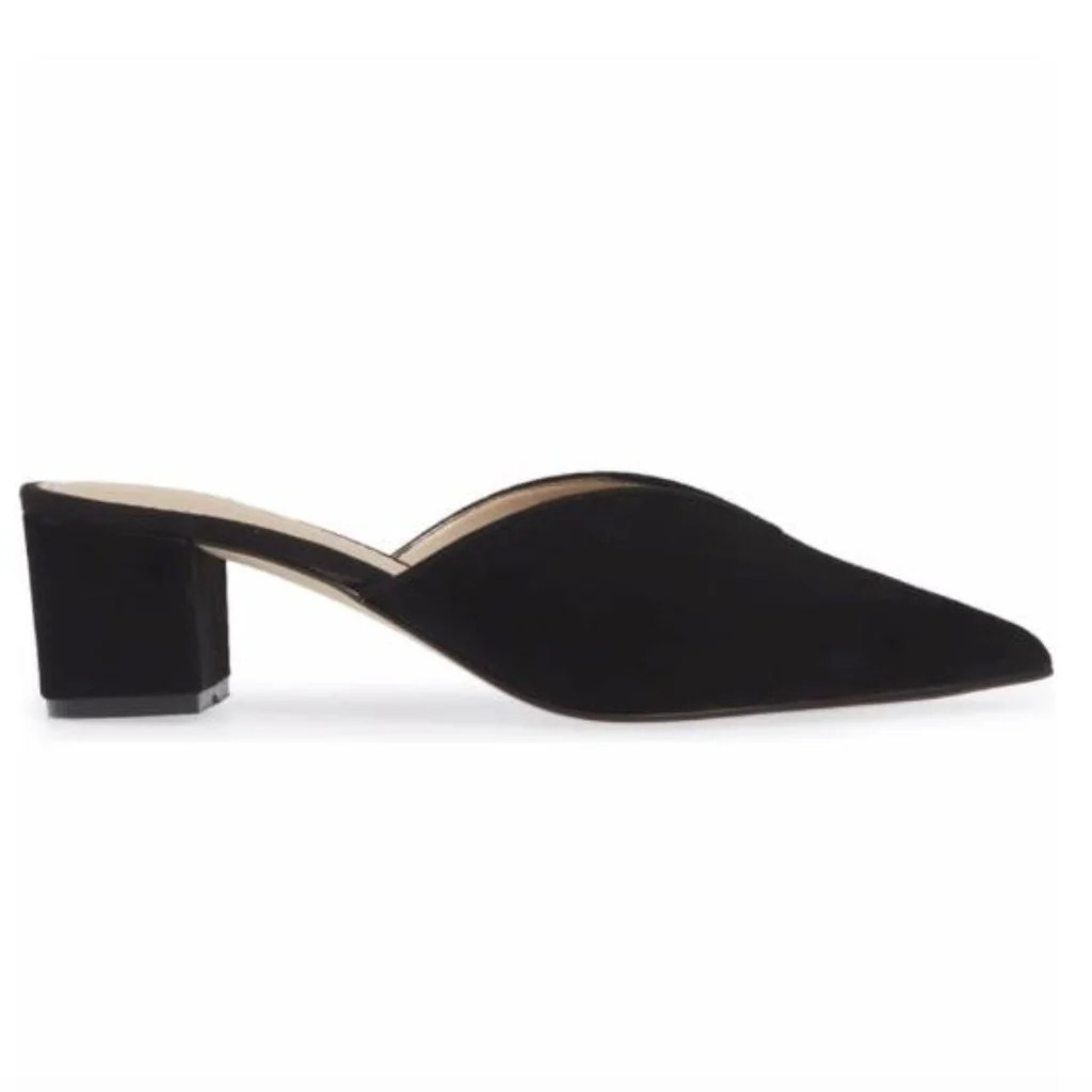 FIONA mule in black suede | Allegra James