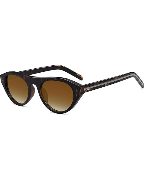 Retro Oval Sunglasses for Women Men Small Narrow 90s Vintage Round Shades UV400 Lightweight Desig... | Amazon (US)