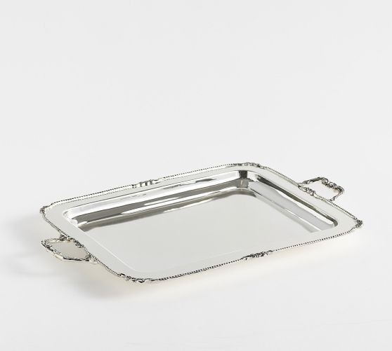 LoveShackFancy Silver Decorative Tray | Pottery Barn (US)