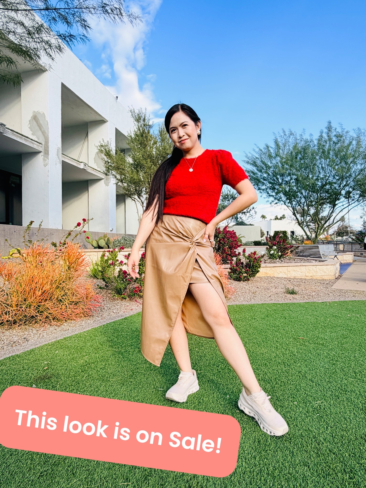 This look is on Sale!🤗❤️Wore this on my Birthday and the skirt travels well and is super comfy! Love the leg peep show detail, it comes in black too. Skirt and top are both on sale, under $40. Perfect for in between seasons, pre-Spring vibes for sure😉🌸🌼💖💕


#winterstyle #fallstyle #fauxleatheskirt #fuzzysweater #ltkseasonal #ltktravel #winteroutfit #springvibes #springlook

#LTKSaleAlert #LTKWorkwear #LTKootd