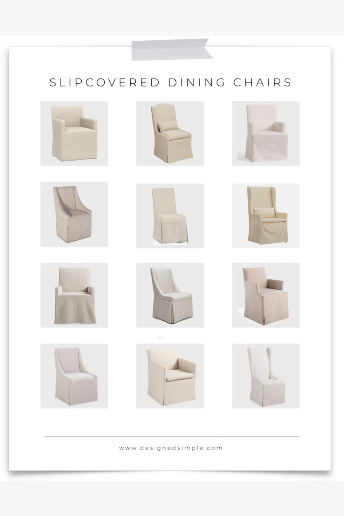 slipcovered dining chairs, linen dining chairs, neutral dining chairs, upholstered dining chairs

#LTKhome
