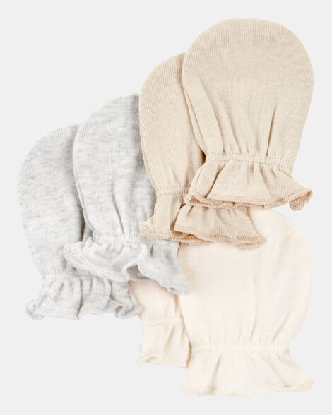 Carter's Baby Boys 3-Pack Mitts - Ivory/Heather 0-3M Ivory/Heather | Carter's Inc
