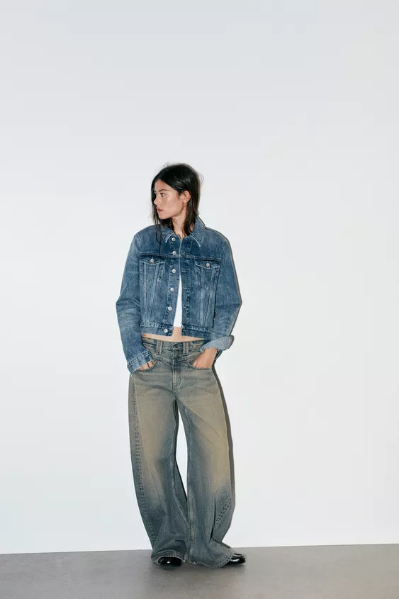 TRF LOW RISE BAGGY JEANS | Zara US