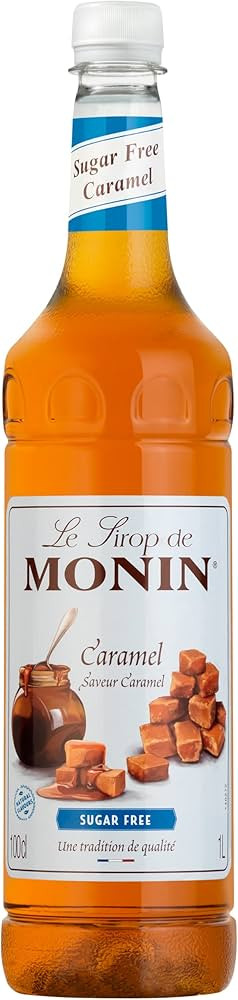 Monin Premium Caramel Sugar Free Syrup 1L For Coffee And Cocktails. Vegan-Friendly, Allergen-Free... | Amazon (UK)