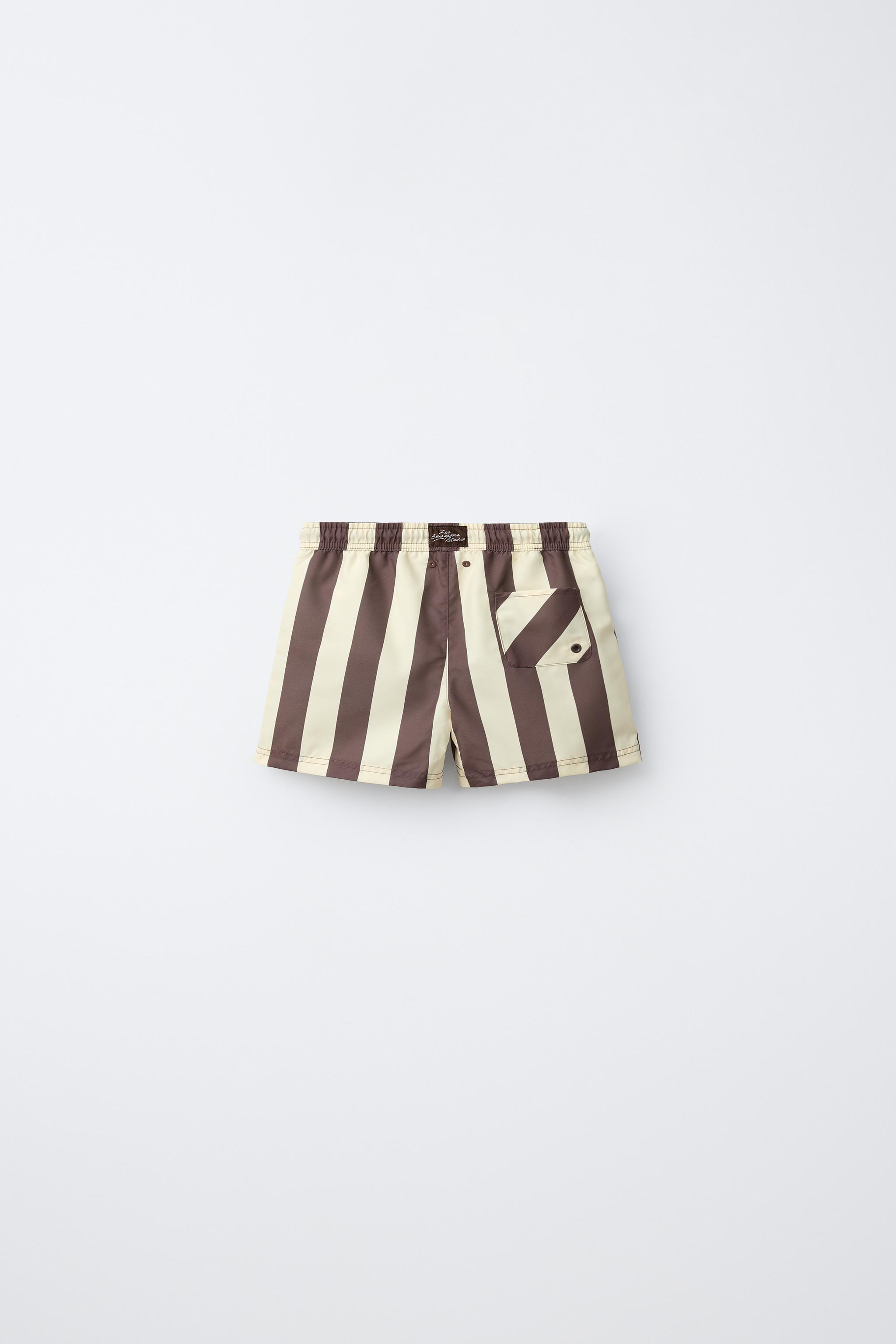 2-6 YEARS/ STRIPED SWIM SHORTS | Zara UK