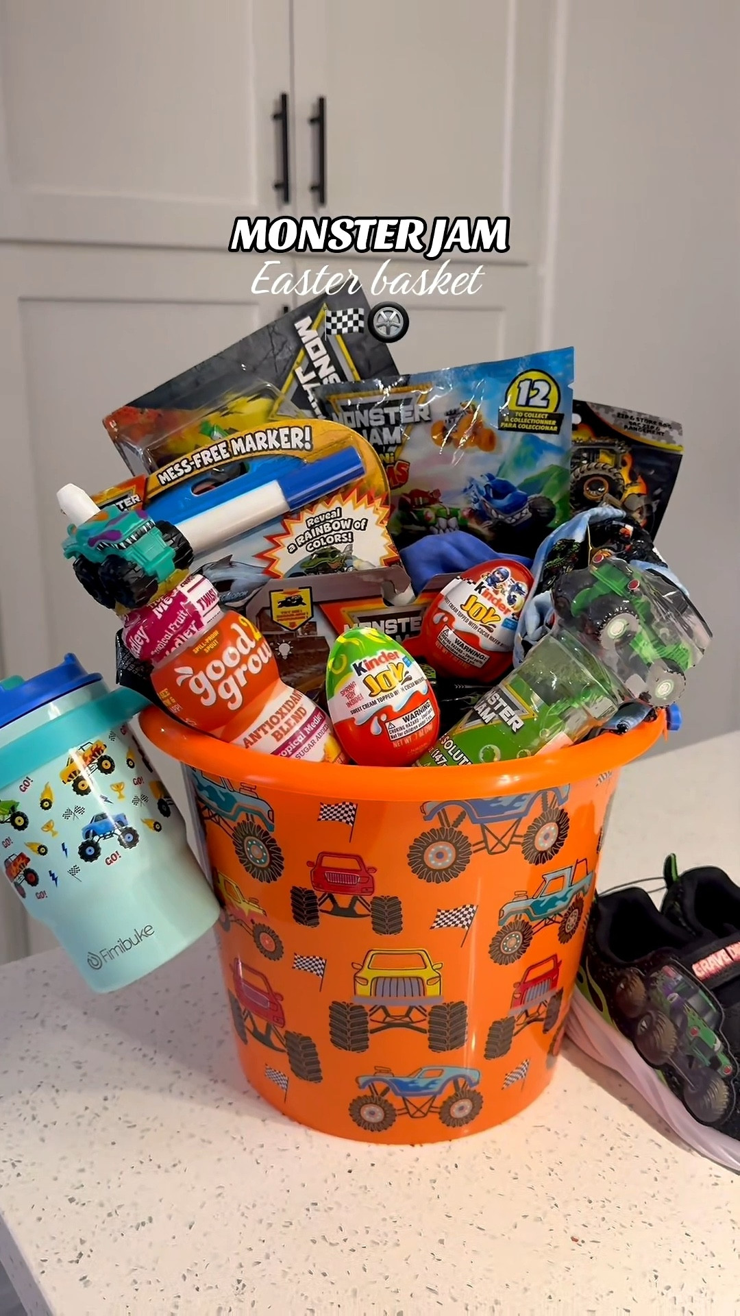 Monster Jam easter basket🏁✨ 

#LTKKids #LTKSpringSale #LTKSeasonal