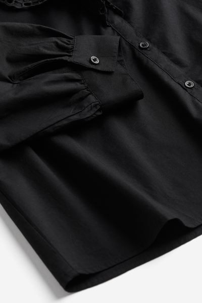 Baumwollbluse mit Volants | H&M (DE, AT, CH, NL, FI)