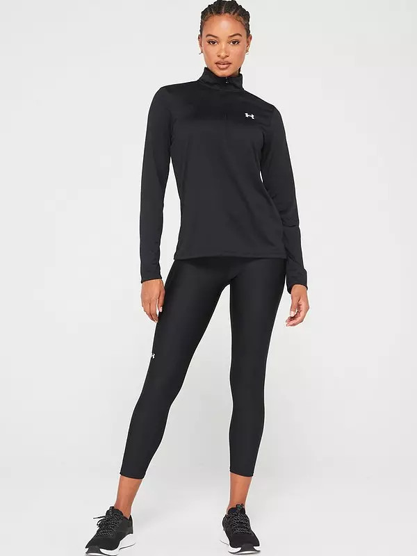 UNDER ARMOUR Women's Training Tech 1/2 Zip Top - Black/White | Very (UK)