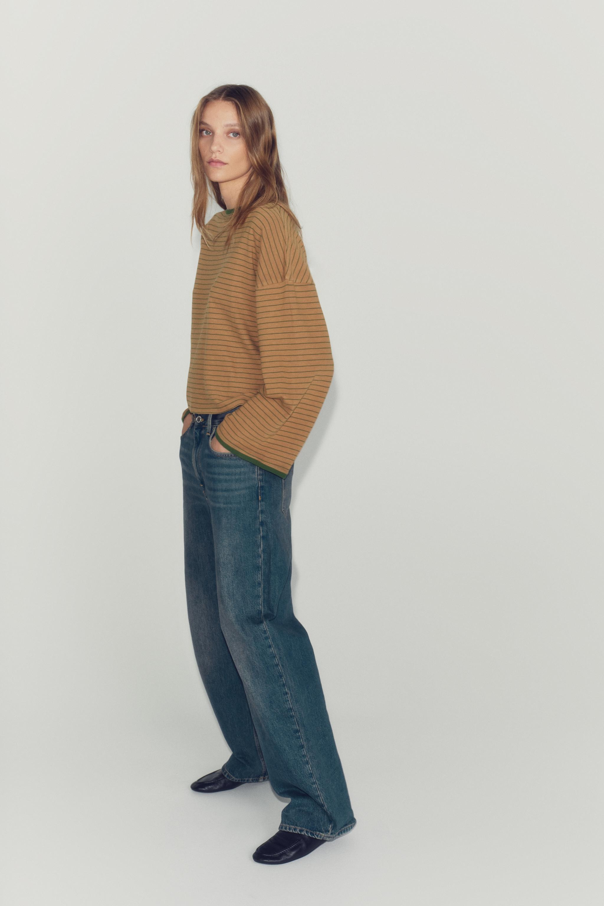 WASHED EFFECT STRIPED T-SHIRT | Zara US