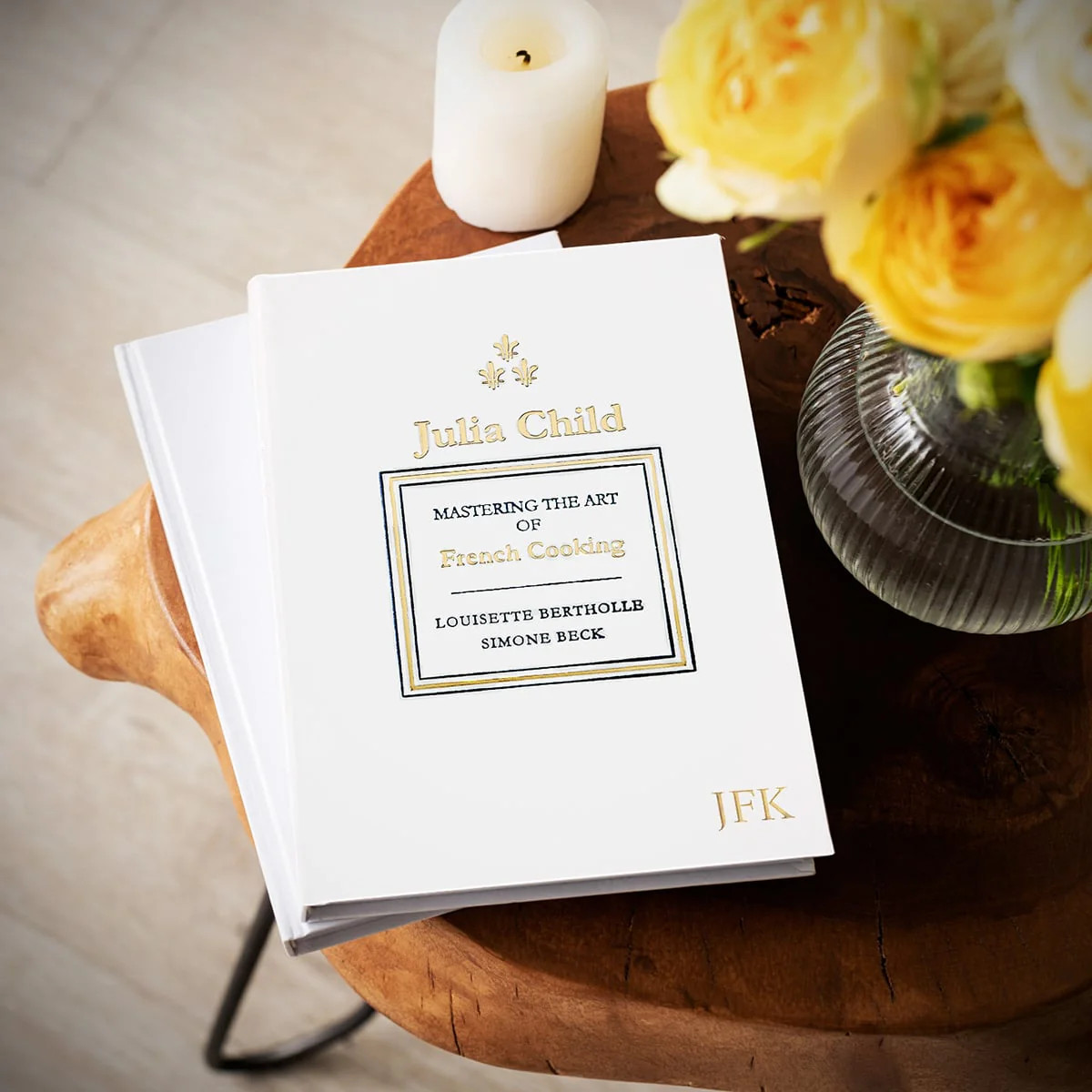 Julia Child: Mastering The Art of French Cooking - Leather-Bound Cookbook | HomeWetBar.com