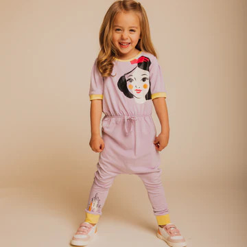 Snow White 
                    Puff Sleeve Gather Waist Rag Romper 
                    
					

... | Rags