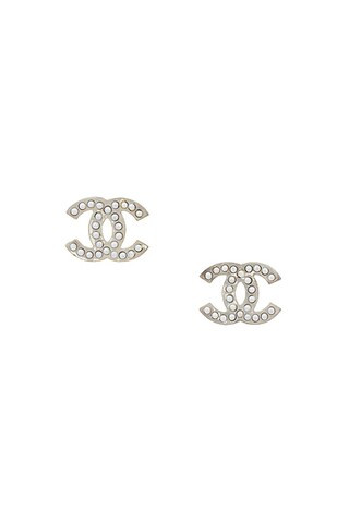 Chanel Coco Mark Pearl Earrings | FWRD 