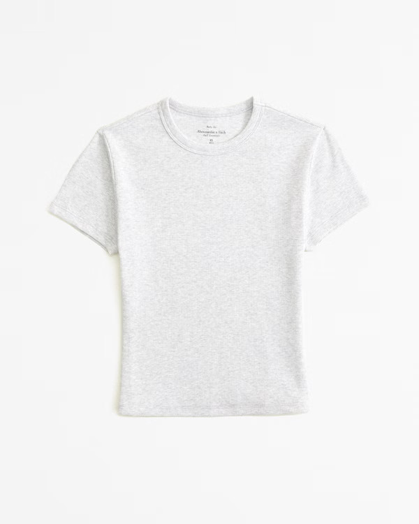 Essential Rib Baby Tee | Abercrombie & Fitch (US)
