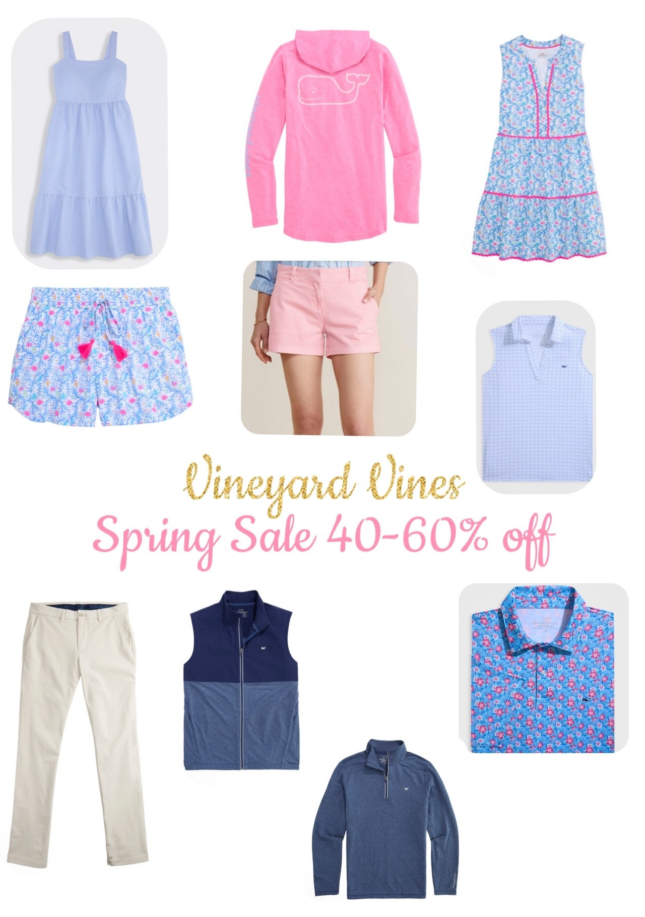 Vineyard vines is having a fab sale this weekend! Get 40-60% off your favorite looks for spring and summer! They have items for the whole family including kids!! Performance looks are on sale too!!

#LTKSaleAlert #LTKKids #LTKMens