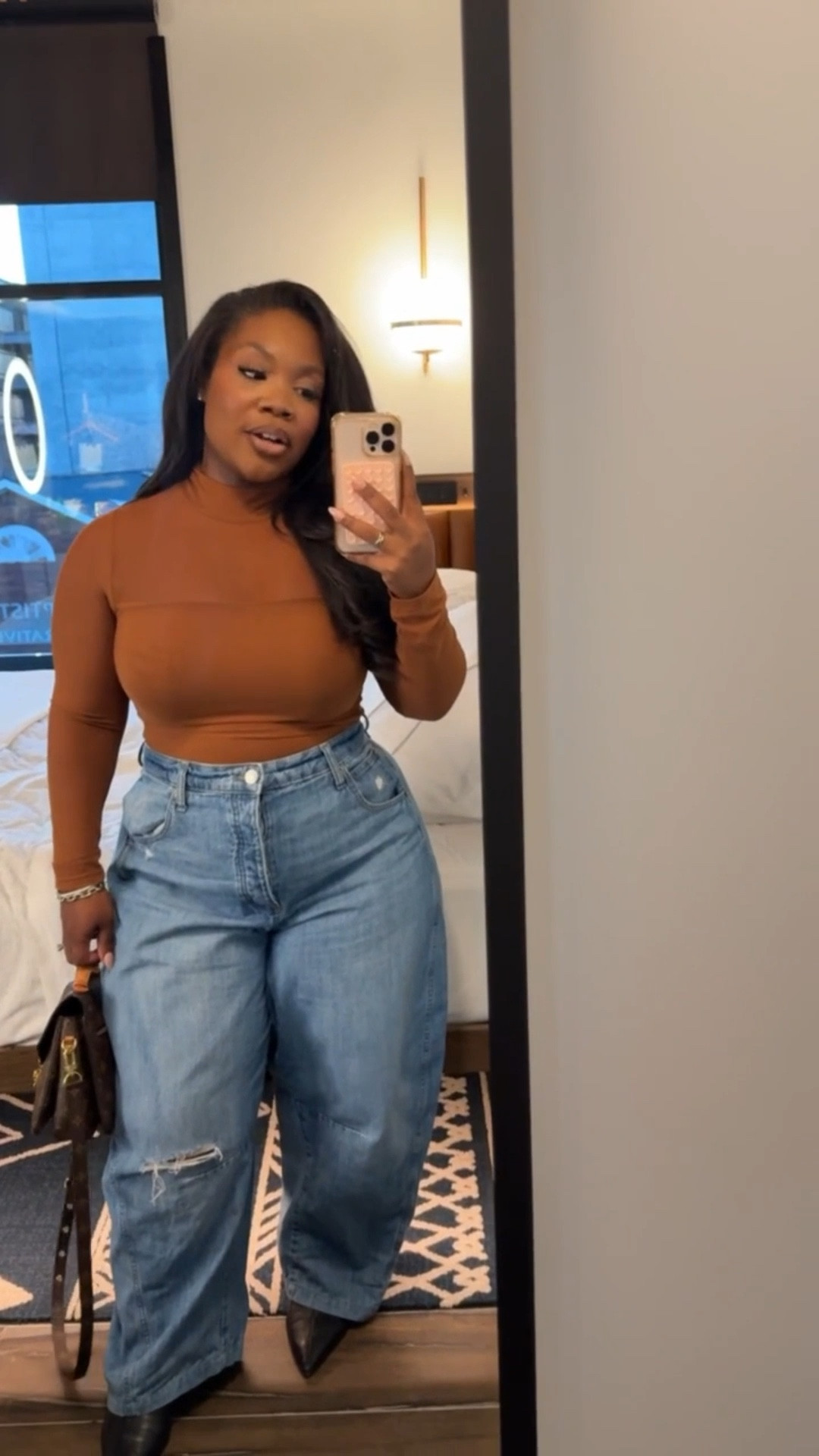 Top is on sale from Amazon! Cute for a casual night out ✨ 

Linking jeans that I love! 

Fall fashion, fall outfit, curvy girl fashion, emmy petit  

#LTKMidsize #LTKSeasonal #LTKHoliday