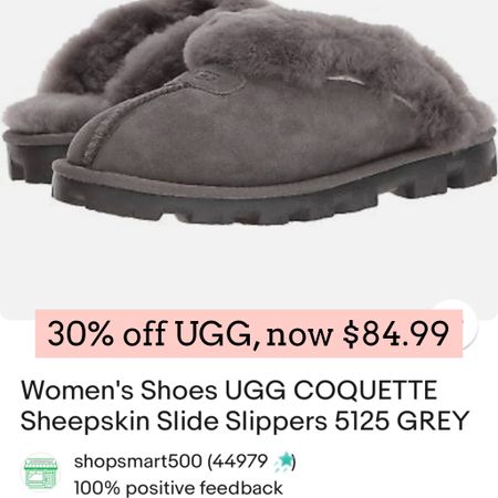 Ugg slippers 

#LTKunder100 #LTKsalealert #LTKshoecrush