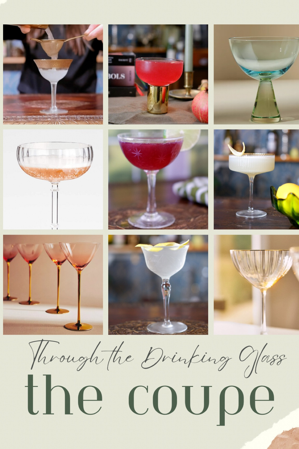 Discover the history of the alluring Coupe in my blog post "Through the Drinking Glass: The Coupe." 🍸 

We're diving into its rich history, its role in the world of cocktails, and why this classic glassware deserves a spot in your home bar. 

Cocktail Culture Home Bar Coupe Glass Vintage Bar Vintage Decor Vintage tabletop Cocktail history

#LTKfindsunder100 #LTKfindsunder50 #LTKhome