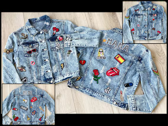 Custom Jean Jacket for Teens & Adults | Personalized Denim Jackets | Etsy (US)