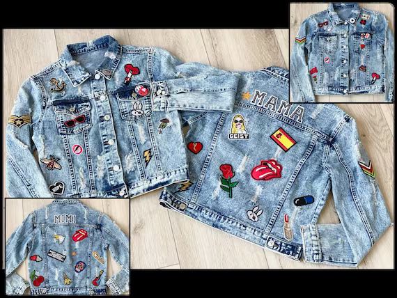 Custom Jean Jacket for Teens & Adults | Personalized Denim Jackets | Etsy (US)