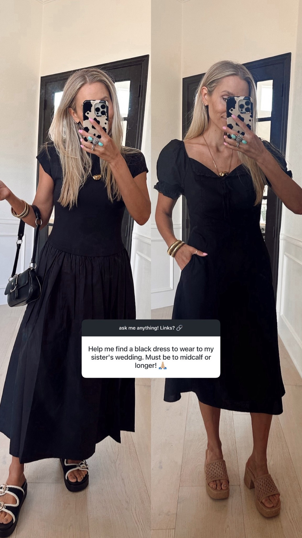 These two black dresses are my top recommendation for your sisters wedding! 

#LTKWedding #LTKWorkwear #LTKmomlife