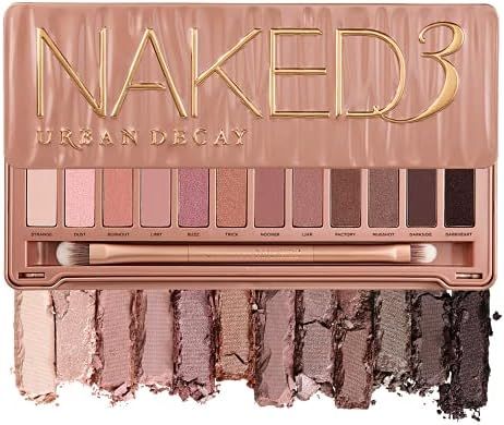 Urban Decay Naked3 Eyeshadow Palette, 12 Versatile Rosy Neutral Shades for Every Day - Ultra-Blendab | Amazon (US)