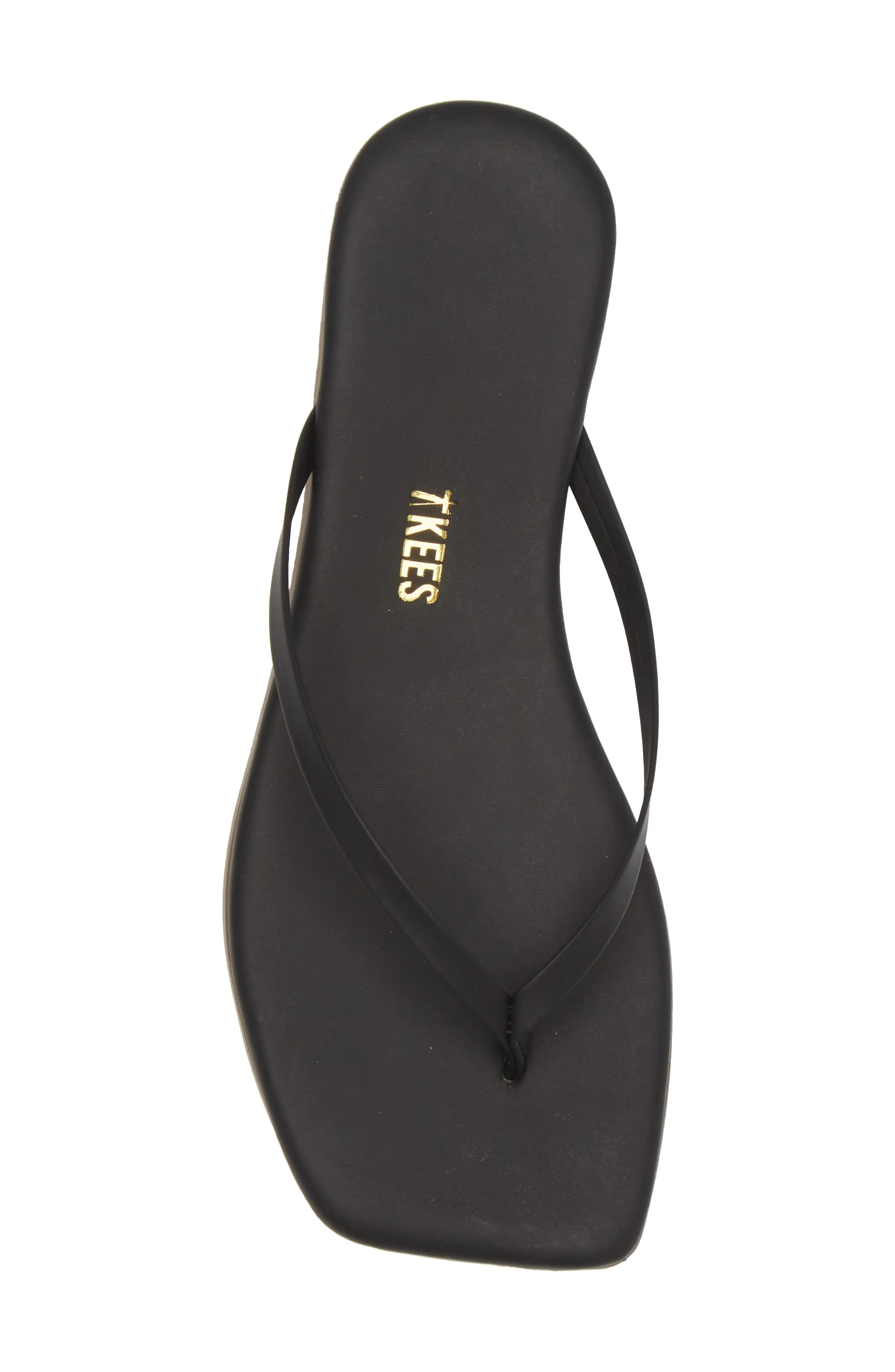 TKEES Lily Square Toe Flip Flop in Black at Nordstrom, Size 11 | Nordstrom