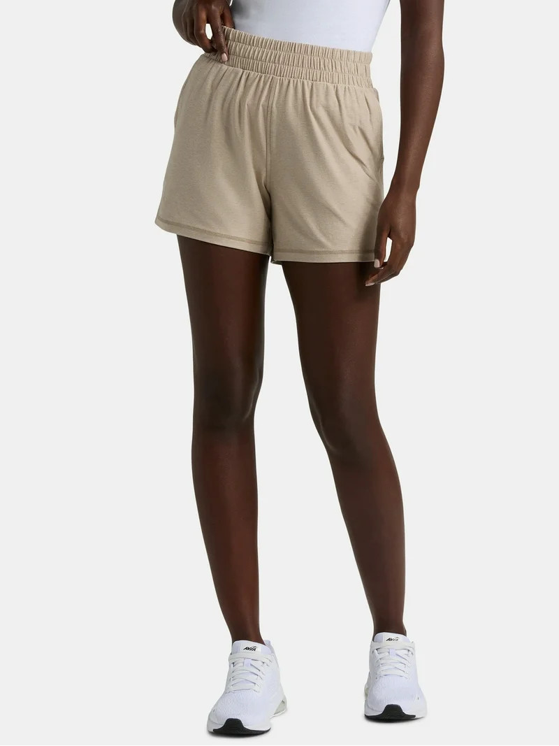 Athletic Works Women's and Women’s Plus ButterCore Soft Performance Gym Shorts, Available in 1,... | Walmart (US)