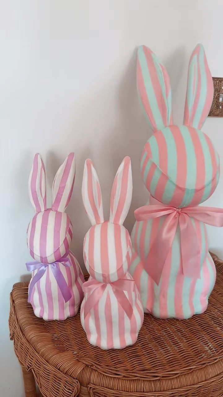 You can never have too many bunnies right!? | HAD to have these cute striped bunnies! #easter #easterdecor #walmart @Walmart

#LTKSeasonal #LTKgrwm #LTKvlog
