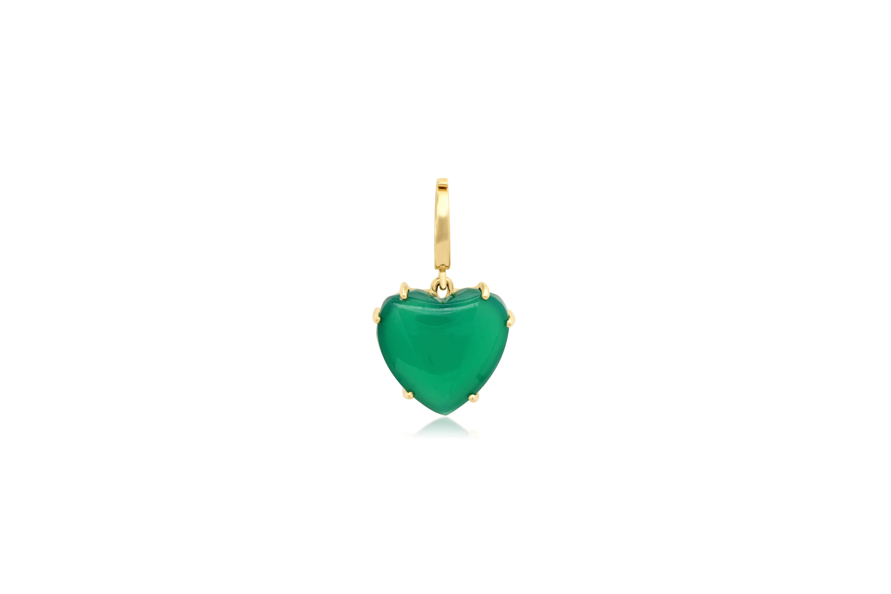 Green Quartz Heart Charm | Shylee Rose Jewelry
