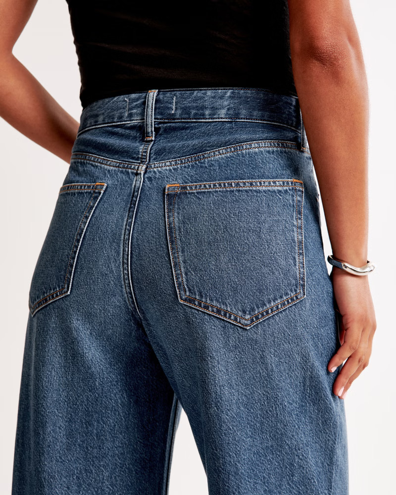 Curve Love High Rise Wide Leg Jean | Abercrombie & Fitch (UK)