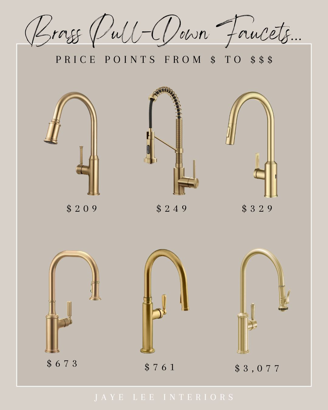 Currently sourcing a kitchen faucet in a beautiful, brushed brass finish, with pull-down spray. Here are a few styles to consider at price points from low to high end...

Kitchen faucet, modern kitchen faucet, kitchen fixtures and appliances #pulldownfaucet #kitchenfaucet #brasskitchenfaucet #kitchendesign #Lowes #homedepot #rejuvenation #deltafaucets #kohlerfaucets #moenfaucets 

 #LTKdayinmylife #LTKHome