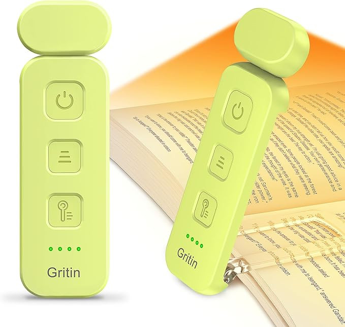 Gritin Reading Light, Rechargeable Book Light for Reading in Bed - Eye Caring 3 Color Temperature... | Amazon (US)