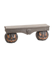 50.5in Outdoor Safe Jack O Lantern Bench | Halloween | Marshalls | Marshalls