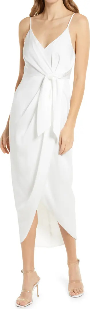 Luxe Tie Front Cocktail Dress | Nordstrom