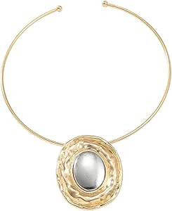 Gold-plated Choker Collar Necklace for Women Tribal African Ethnic Necklace | Amazon (US)