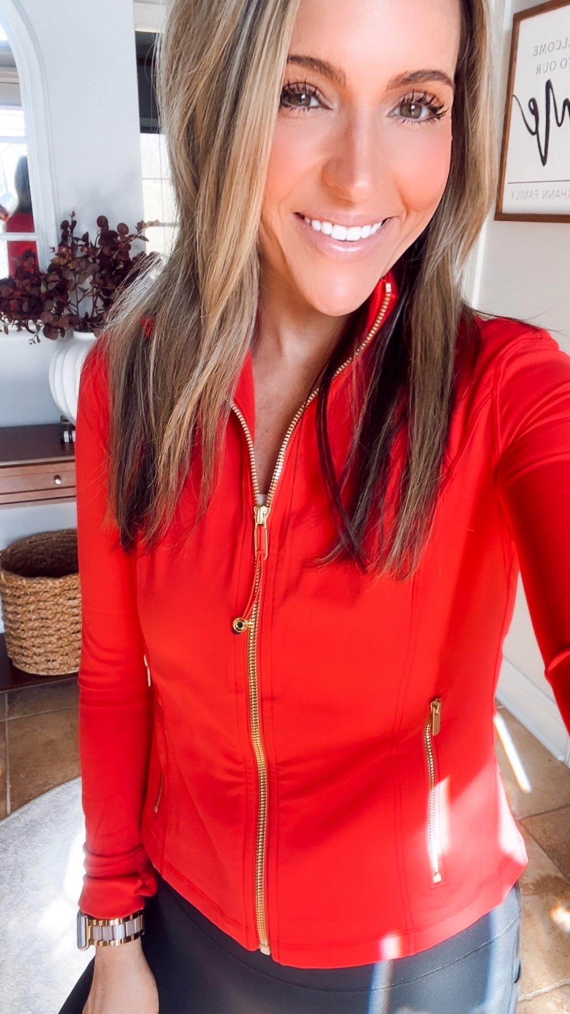 The best high end detail on this athletic jacket! It’s a slim fit, size up if in between! And expect compliments 😉 Wearing small

#LTKActive #LTKfitnessgoals #LTKSaleAlert