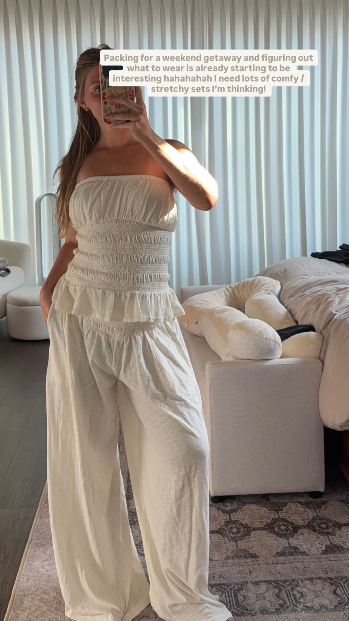 Packing for a weekend getaway and figuring out what to wear is already starting to be interesting hahahahah I need lots of comfy / stretchy sets I’m thinking!

#LTKBump #LTKootd #LTKTravel
