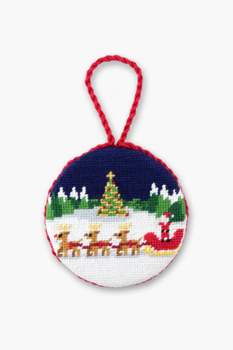 North Pole Needlepoint Ornament | Tuckernuck (US)