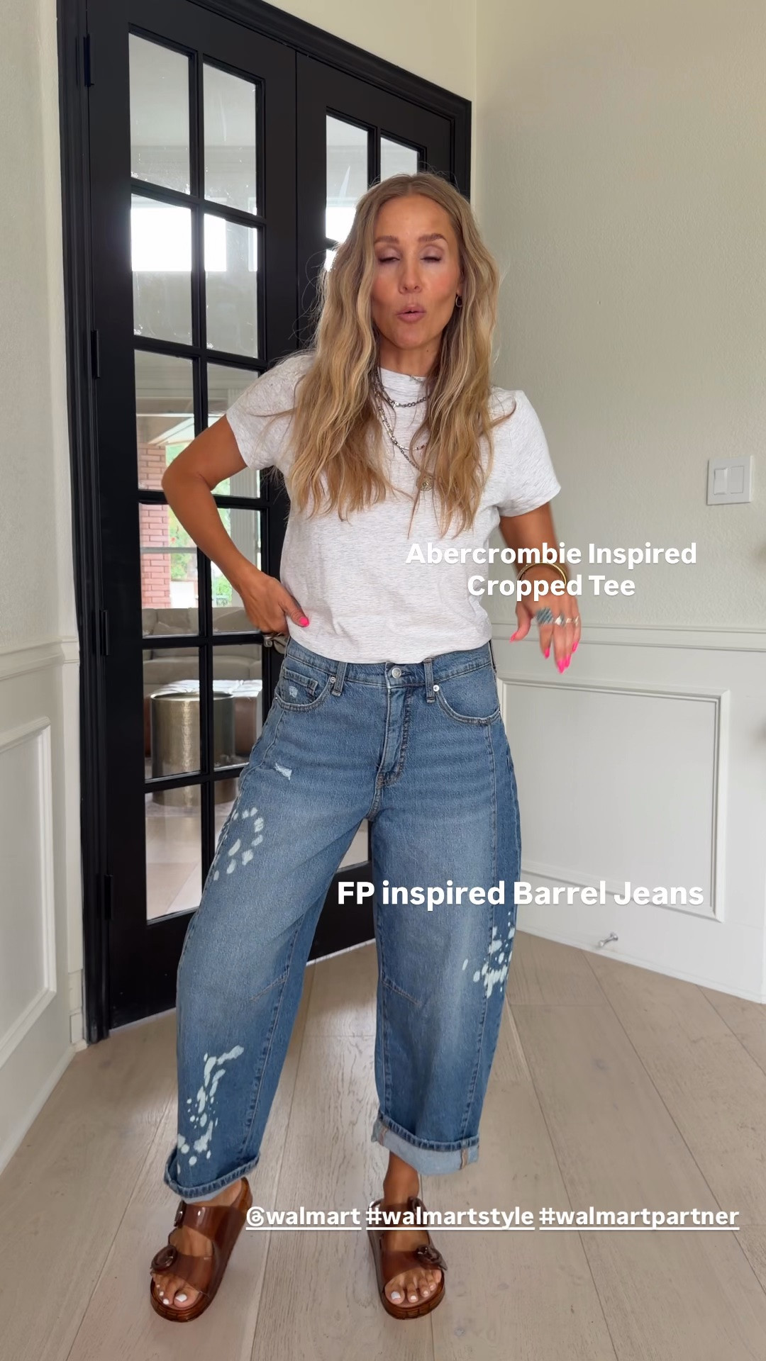 🤍 This entire @Walmart outfit screams Abercrombie + FP but at a fraction of the cost! 

Wearing size s - my tts 
5’5” | 120 ish lbs | size 4 

#walmartstyle #walmartpartner
