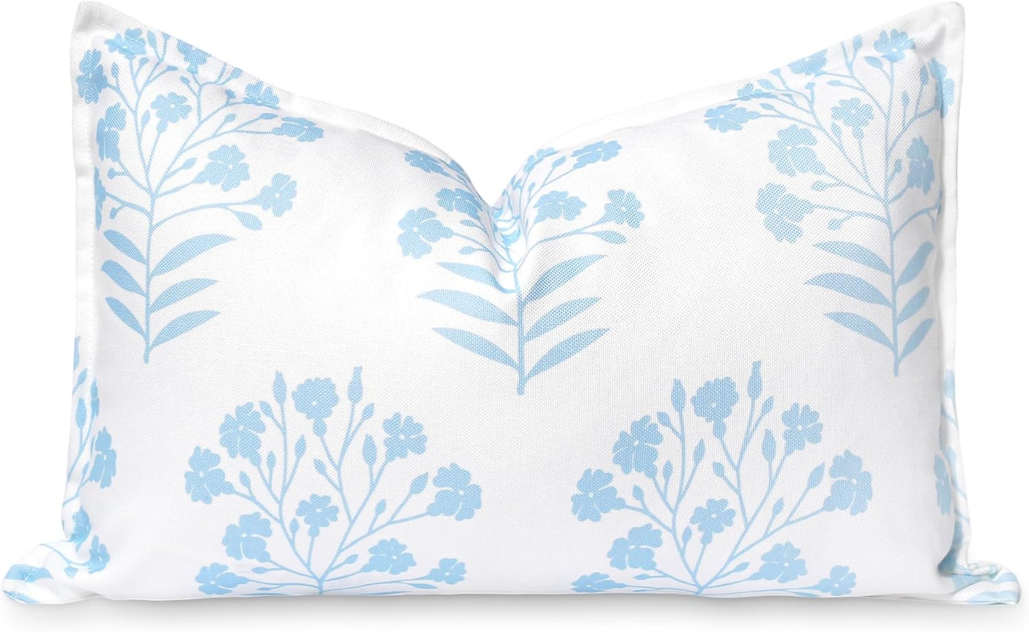 Hofdeco Premium Coastal Patio Indoor Outdoor Lumbar Pillow Cover Only, 12"x20" Water Repellent fo... | Amazon (US)