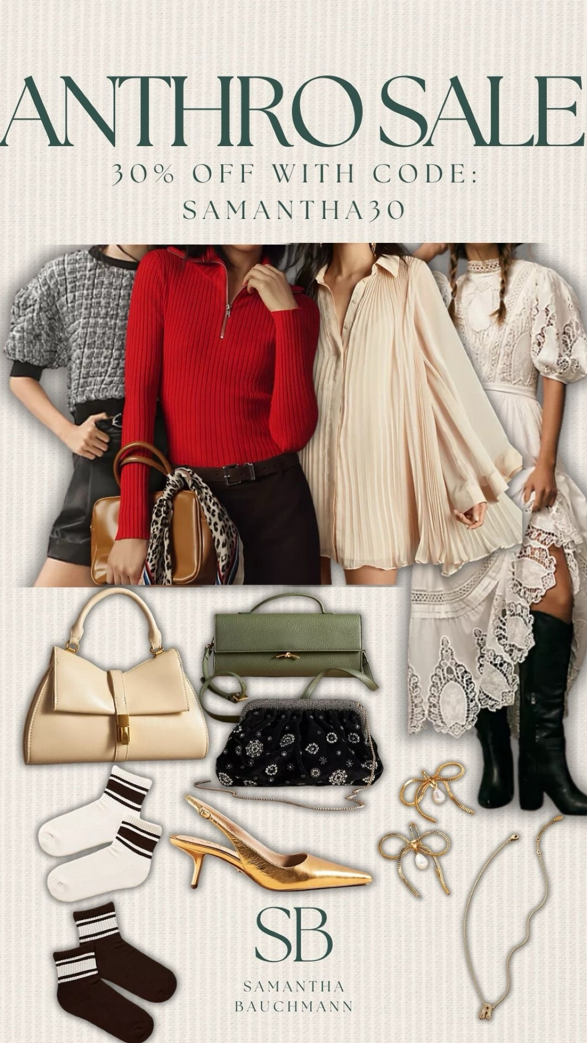 rounded up some of my top picks for the early BF // CM sale from anthro!✨🫶🏻 code: SAMANTHA30 saves you 30% off sitewide!

Anthro, Anthropologie, sale, sale alert, sale finds, gifts on sale, holiday outfit ideas, holiday outfit ideas on sale, purse, hand bag, over the shoulder bag, white dress, holiday dress, holiday Eventwear, heels, earrings, necklace, Samantha Bauchmann 

#LTKFindsUnder100 #LTKSaleAlert #LTKHoliday