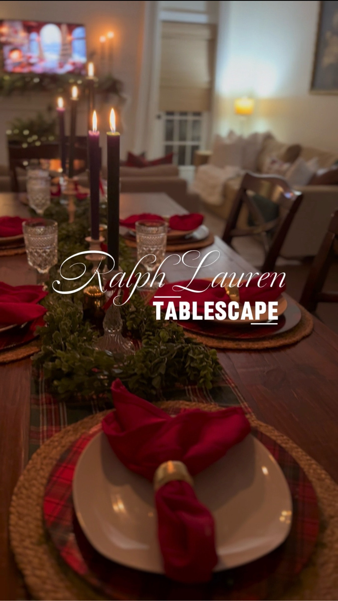Ralph Lauren inspired Christmas tablescape 

#LTKHoliday #LTKHome #LTKSeasonal
