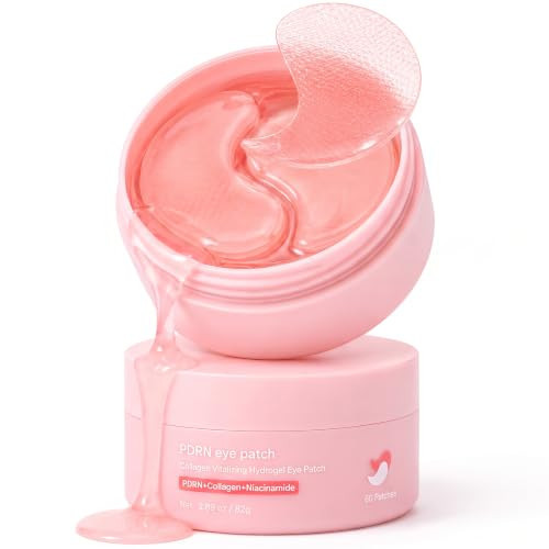 PDRN Collagen Niacinamide Eye Patches for Puffy Eyes & Dark Circles 60 Pcs | Amazon (US)